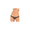 Tanga noir dentelle ouverture sur les fesses 